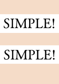 SIMPLE!SIMPLE!j-PINK BEIGE