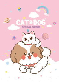 Cat&Dog Candy Cotton Pink