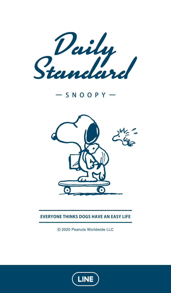 【主題】Snoopy Daily Standard（清爽白）