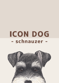 ICON DOG - schnauzer - BROWN/03