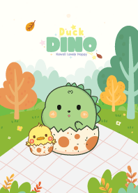 Dino&Duck Picnic Day Lime
