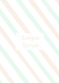 Simple Stripe Green and Beige for Japan