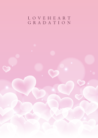 LOVE HEART GRADATION-Pink&White 17