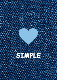 simple denim [navy/light blue]