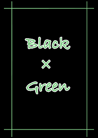 Simple Black × Green - Black