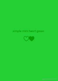 simple mini heart green