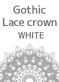 Gothic lace crown WHITE