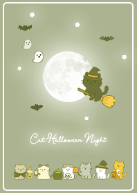 green Cat Halloween Night 02_2