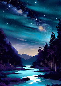 Beautiful starry night view#2330