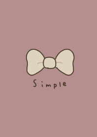 Cute * dull pink. ribbon.