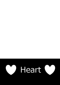 White and simple heart from japan