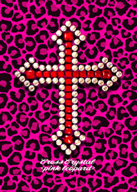 Cross Crystal <pink leopard>