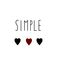 シンプルブラック・レッドハート