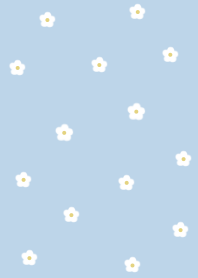 flower pattern(JP)blue white