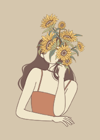 minimal sunflower.