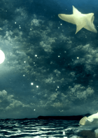 夜の月 月の海 #DkF_9。