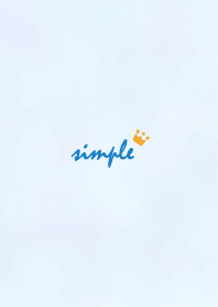 Crown watercolor'Blue'