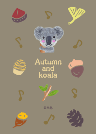 Autumn fruit and koala design01