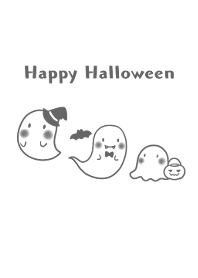 Pretty Ghosts Halloween [white]