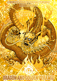 Dragon and golden pyramid Lucky number67