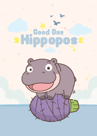 Hippo Good Day : Pastel