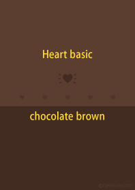 Heart basic チョコレート ブラウン