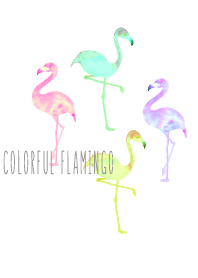 colorful summer flamingo2 WV