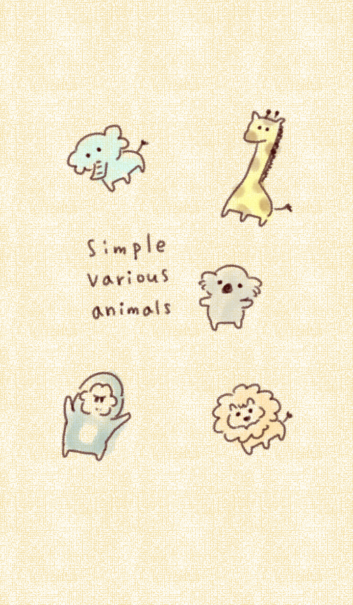 Simple various animals