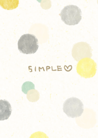 Watercolor circle darkish Gray18 Japan