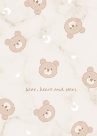 クマと星と大理石♥ブラウン03_1