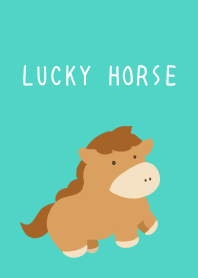 LUCKY HORSE THEME-EMERALD GREENj