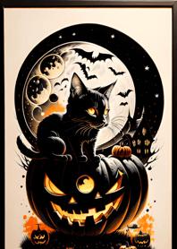 浮世絵万聖節猫 9C66E6