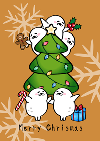 게으른 물개크리스마스!(캐러멜색상)