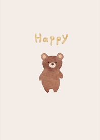 Cute watercolor bear.1.