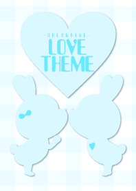 LOVE THEME -CHECK BLUE-