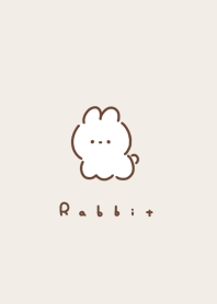 兔子 | beige white