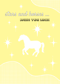 Stars & Horses (Light Yellow)