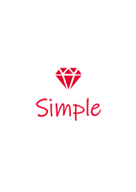 Simple handwriting-diamond(red)
