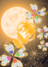Moon and Clover Orange ราศีกุมภ์