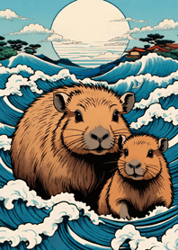 Ukiyo-e - Capybara 9853f6