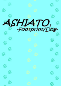 ASHIATO-Footprint Dog- Sky Blue