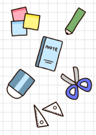 可愛的文具套裝主題。