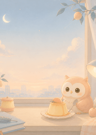 Peach Owl Peach Pudding Desk