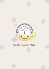 Shimaenaga and Pumpkin Bucket -brown- 2