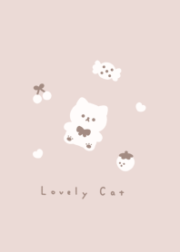 可愛的貓 / pink beige