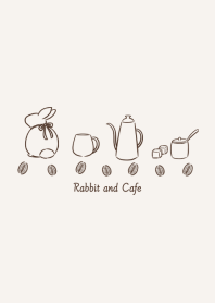 Rabbit and Cafe -beige-