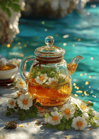 綠色 花開碧海的午茶時光