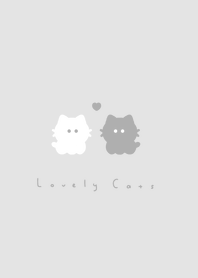 黑貓和白貓 : gray white