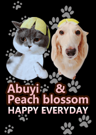 Abuyi and Peach blossom in black