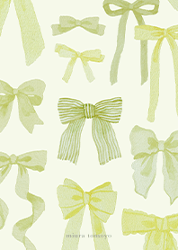 ribbon - yellow green -